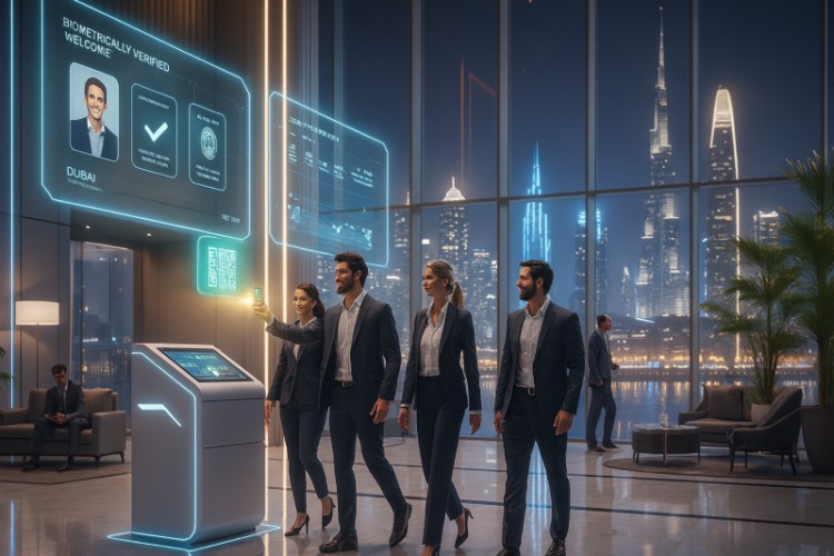 Check-in Biométrico Dubái. Solución contactless para hoteles y viajeros de negocios.