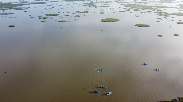 Vista de la Laguna de Yuriria, Humedal Sitio RAMSAR ideal para ecoturismo