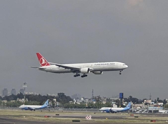 Turkish Airlines inició su vuelo directo desde Estambul a CDMX