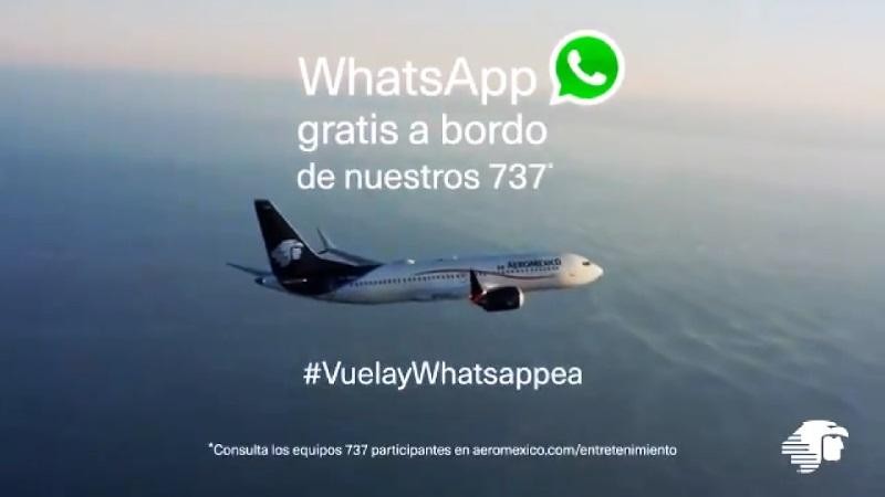 Servicio de Whatsapp a bordo totalmente gratis